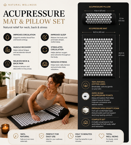 Acupressure Mat – Relieve Pain & Reduce Stress