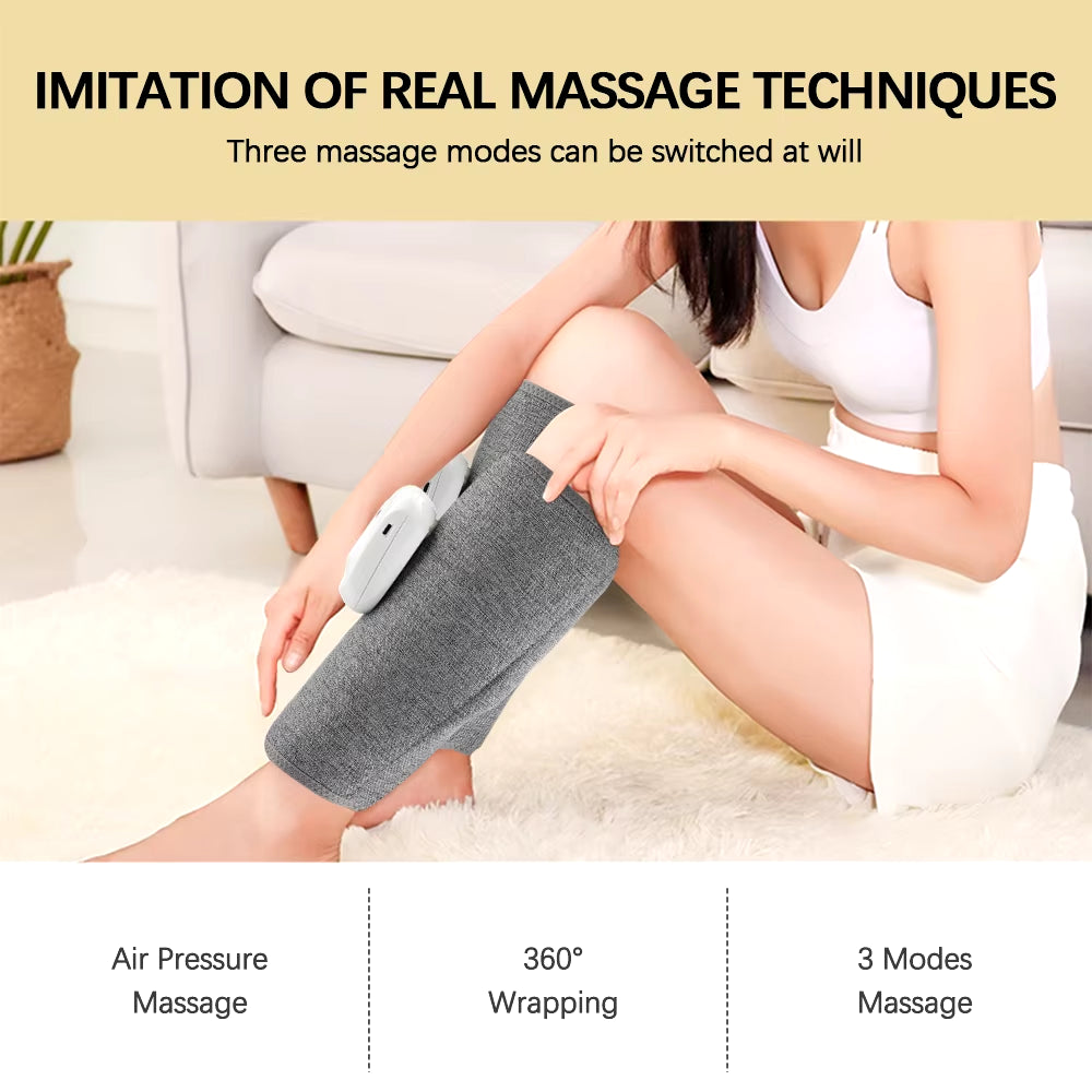 Eletric 360° Air Pressure Calf Massager Wireless Leg Massage 3 Mode Airbag Compresstion Relax Foot Calf Muscle Relieve Fatigue
